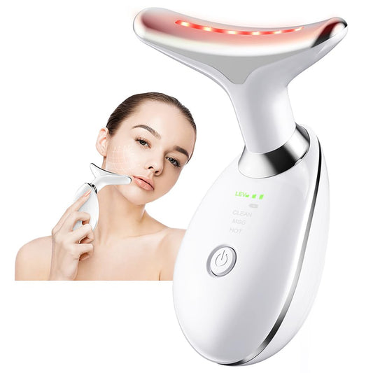 Facial Massager Red-Light-Therapy-for-Face and Neck, Face culpting Wand with 7 Color, Face Tool for Skin Care